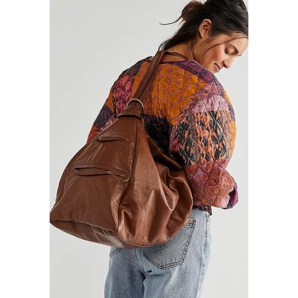 Nicholas K for Free People Phoebe Purse Pack Cognac Sheep Leather Bag